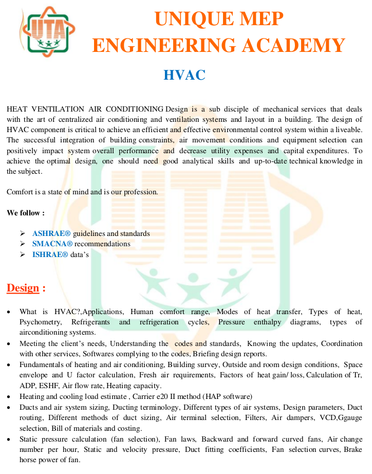 HVAC Course Unique Tech Unique Groups-2